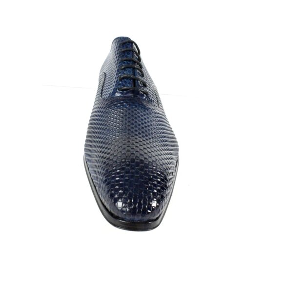 Yaya Mens Blue Oxford Leather Shoe main image 4